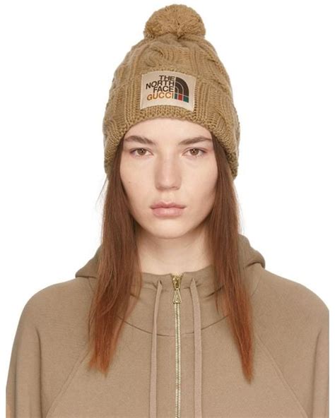 the north face gucci beanie|north face gucci puffer vest.